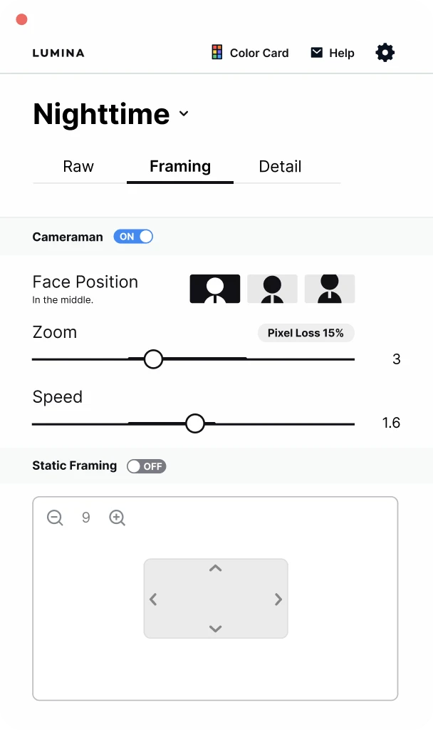 Lumina Lens app preview