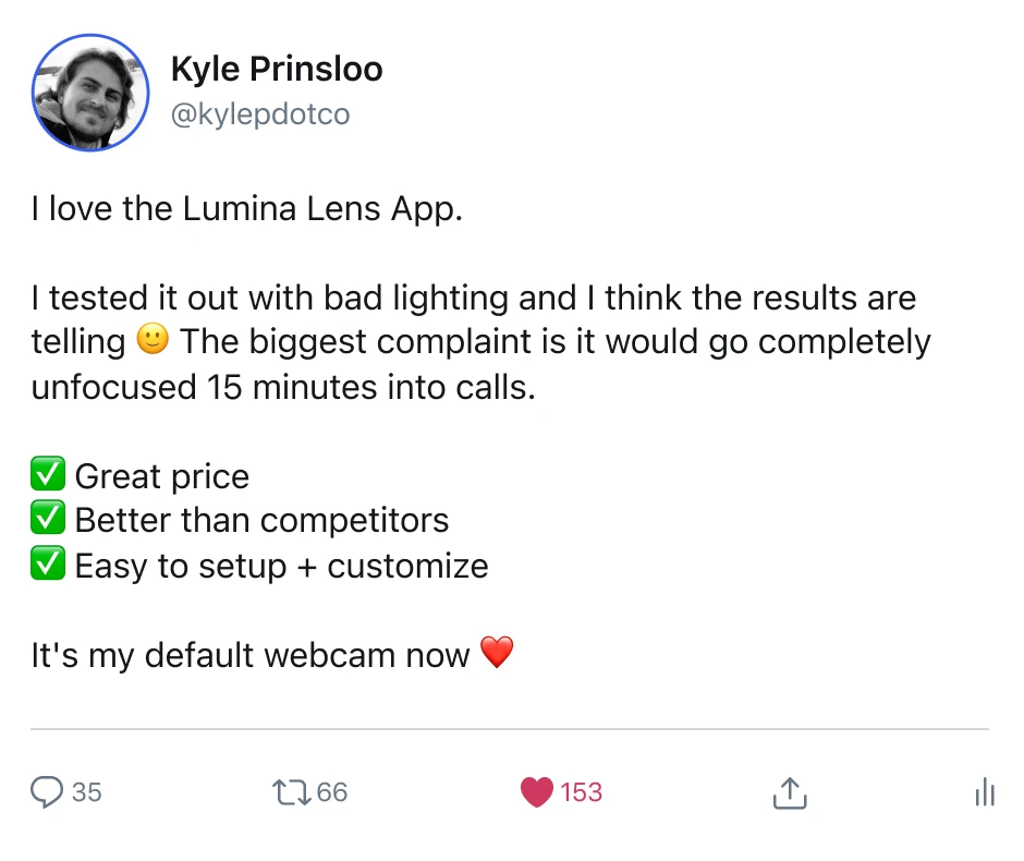 Users tweet about Lumina